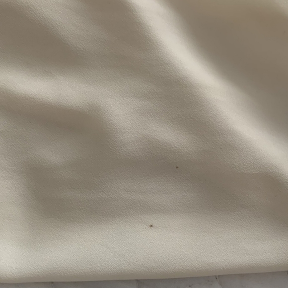 ZARA chiffon long sleeve top blouse beaded arm detail flare sleeves ivory large - Picture 12 of 13